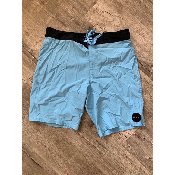 RVCA Other - Rvca Va Trunk Solid Stretch Boardshorts Light Blue Men's Size 31